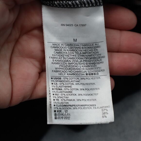 Banana Republic Sweater Womens M Black Long Sleeve Button Stripe Knit Pullover - Picture 7 of 16